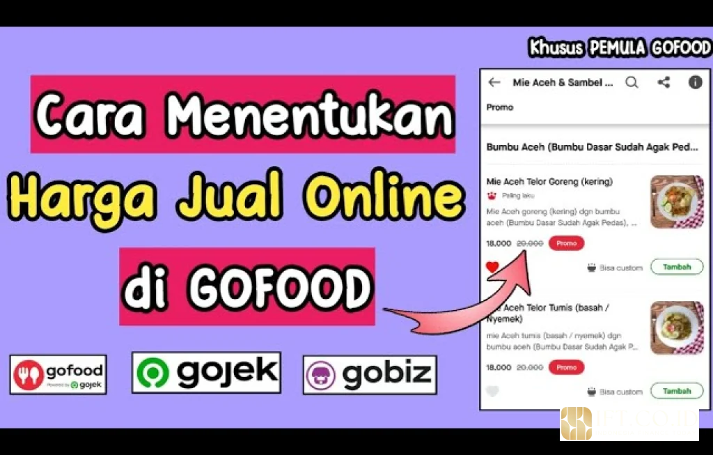cara hitung harga jual gofood