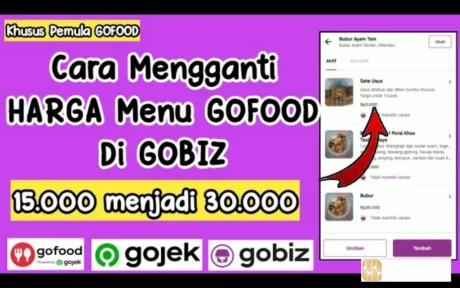 cara menaikkan harga di gofood
