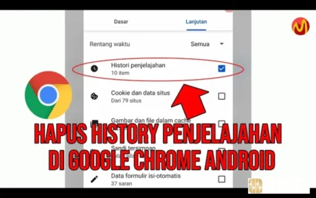 hapus history google